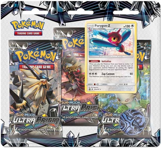 Ultra Prism 3 Pack Blister [Porygon-Z] card from SM - Ultra Prism