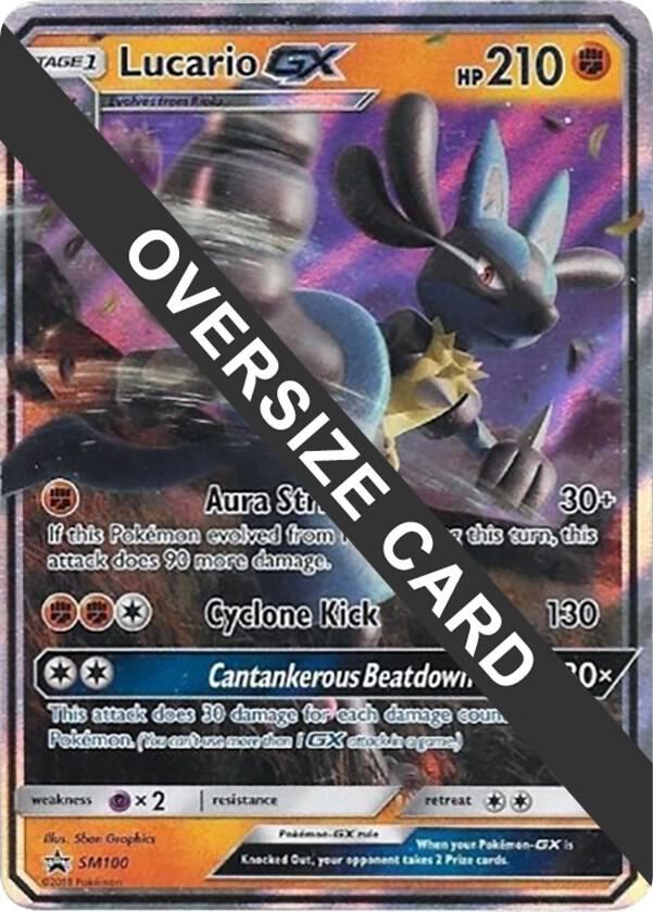 Lucario GX SM100 card from Jumbo Cards