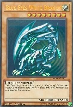 Blue-Eyes White Dragon (Version 2) LCKC-EN001 card from Legendary Collection Kaiba