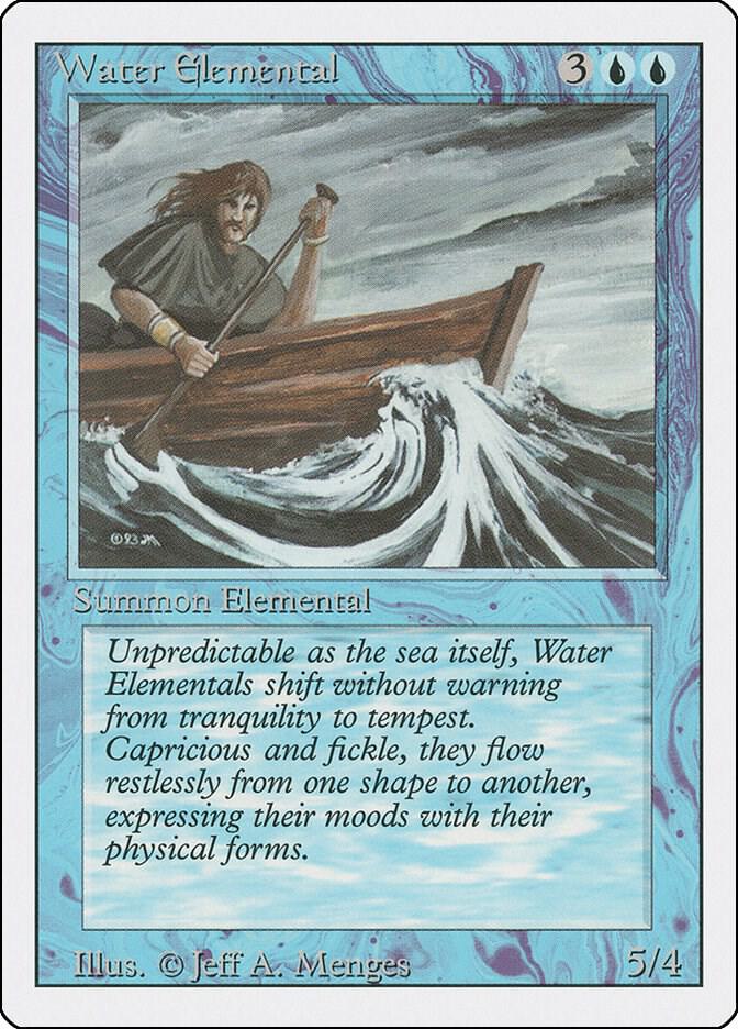 Water Elemental card from Revised Edition