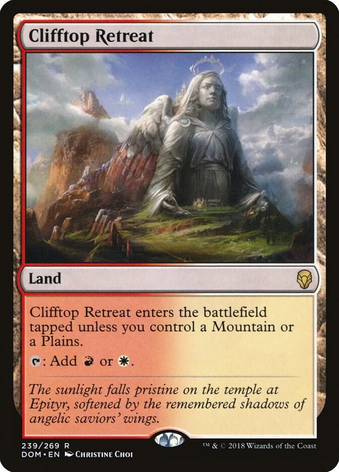 Clifftop Retreat 239 card from Dominaria