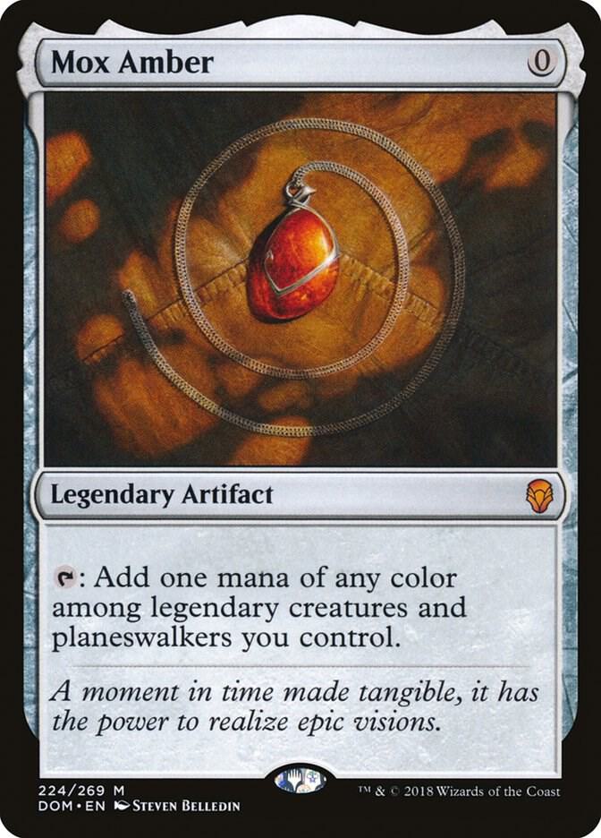 Mox Amber 224 card from Dominaria