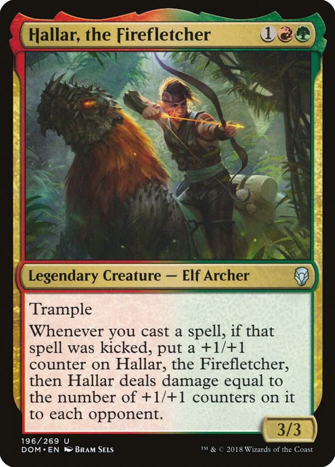 Hallar, the Firefletcher 196 card from Dominaria