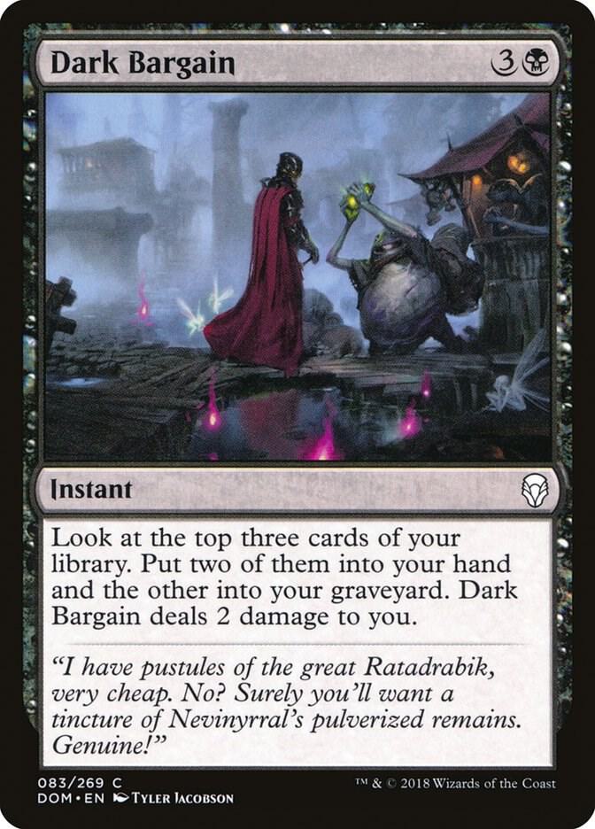Dark Bargain 83 card from Dominaria