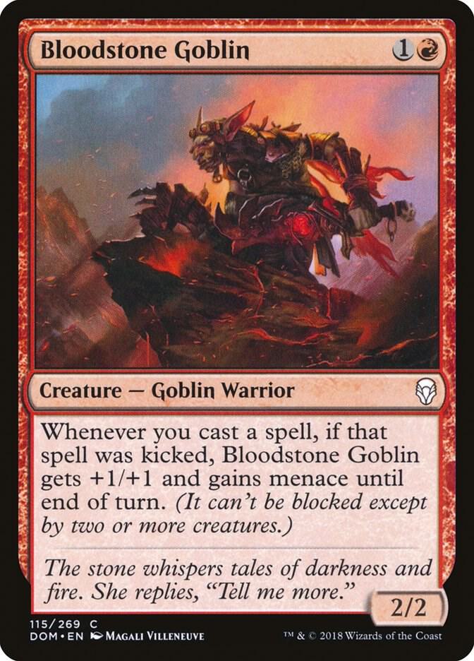 Bloodstone Goblin 115 card from Dominaria