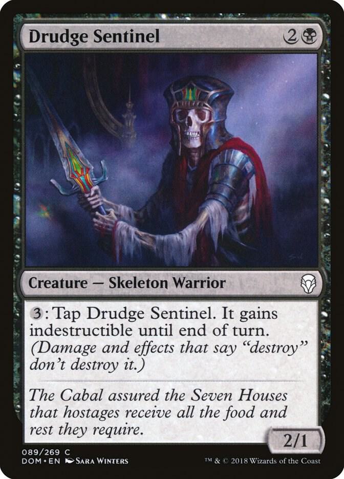 Drudge Sentinel 89 card from Dominaria