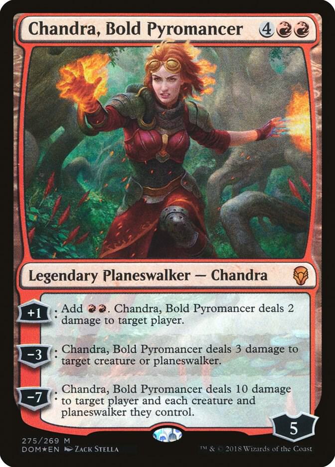 Chandra, Bold Pyromancer 275 card from Dominaria