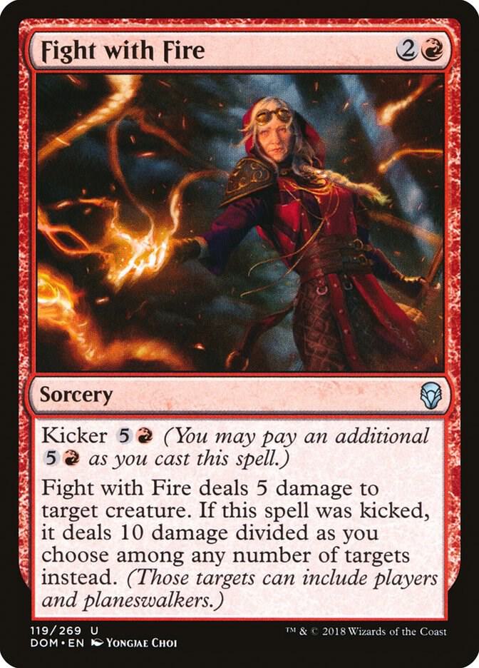 Fight with Fire 119 card from Dominaria