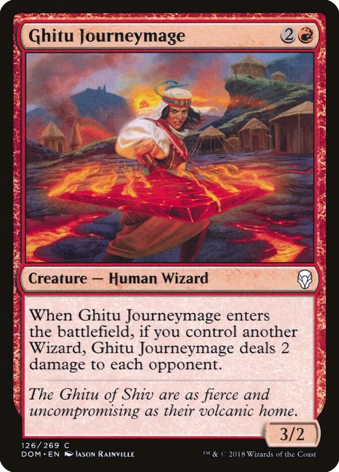 Ghitu Journeymage 126 card from Dominaria