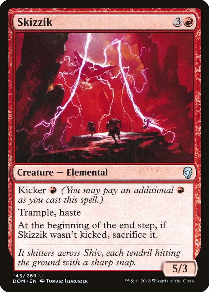 Skizzik 145 card from Dominaria