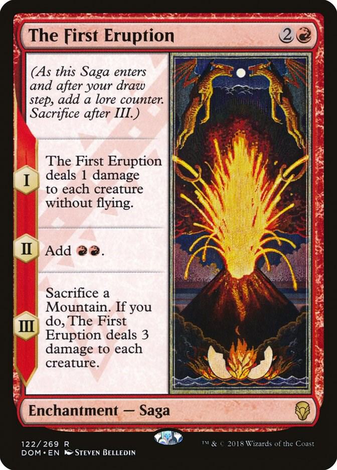 The First Eruption 122 card from Dominaria