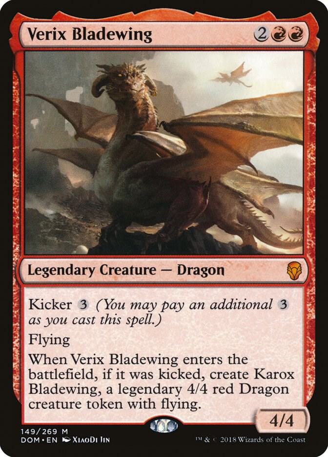 Verix Bladewing 149 card from Dominaria