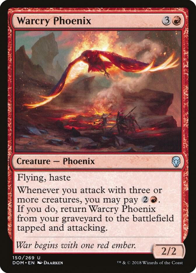 Warcry Phoenix 150 card from Dominaria