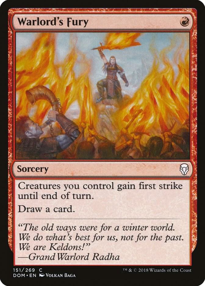 Warlord's Fury 151 card from Dominaria