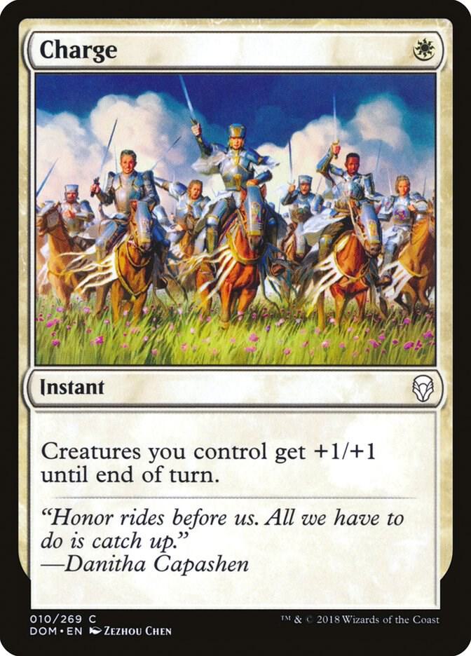 Charge 10 card from Dominaria