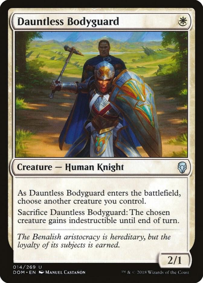 Dauntless Bodyguard 14 card from Dominaria