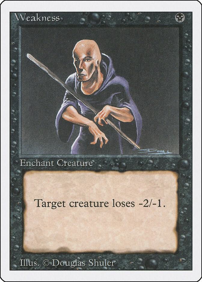 Weakness card from Revised Edition