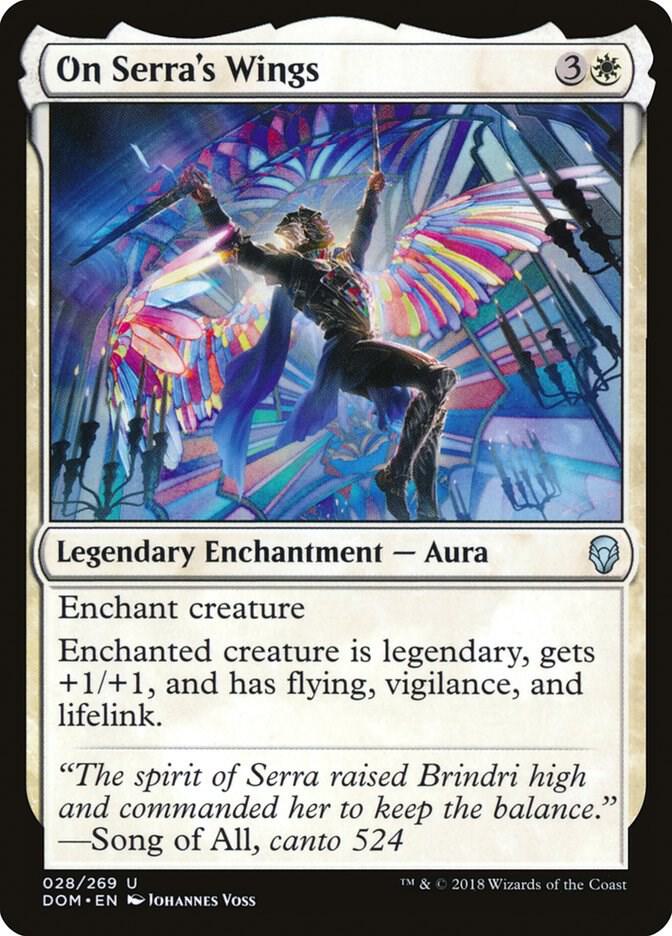 On Serra's Wings 28 card from Dominaria