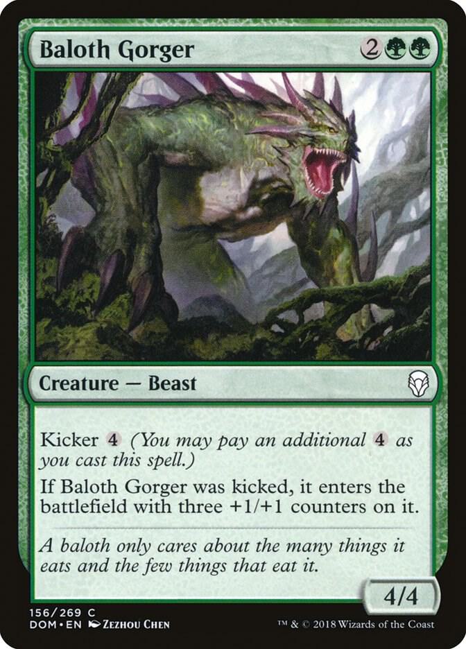 Baloth Gorger 156 card from Dominaria