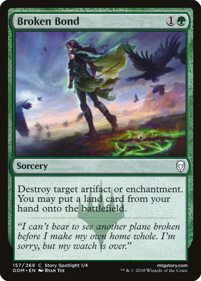 Broken Bond 157 card from Dominaria