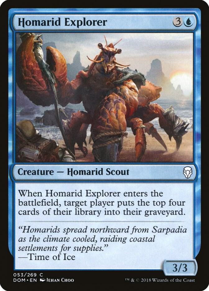 Homarid Explorer 53 card from Dominaria