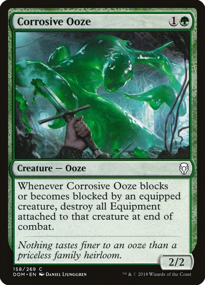 Corrosive Ooze 158 card from Dominaria
