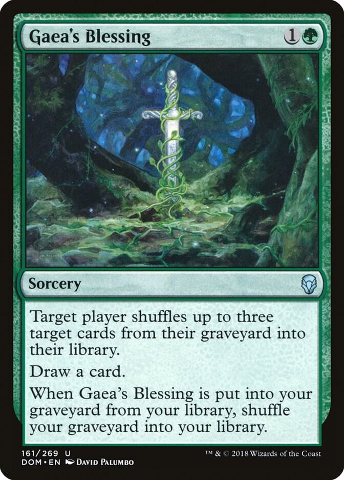Gaea's Blessing 161 card from Dominaria