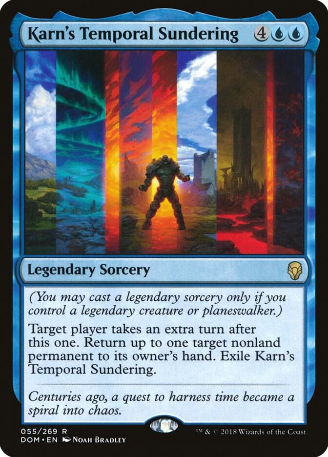 Karn's Temporal Sundering 55 card from Dominaria