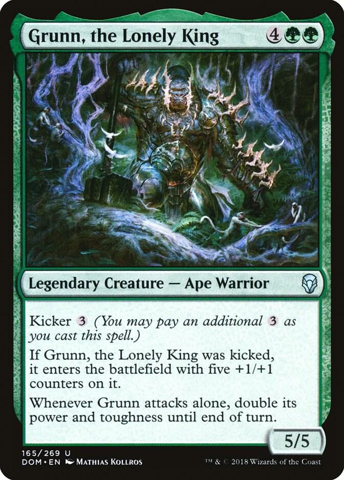 Grunn, the Lonely King 165 card from Dominaria
