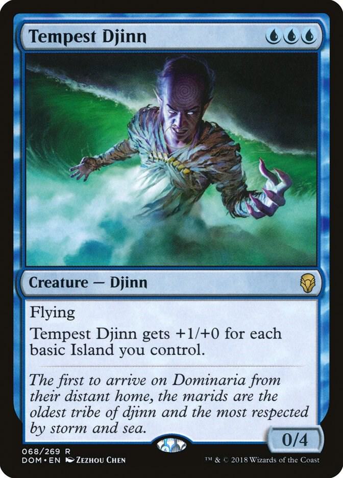 Tempest Djinn 68 card from Dominaria