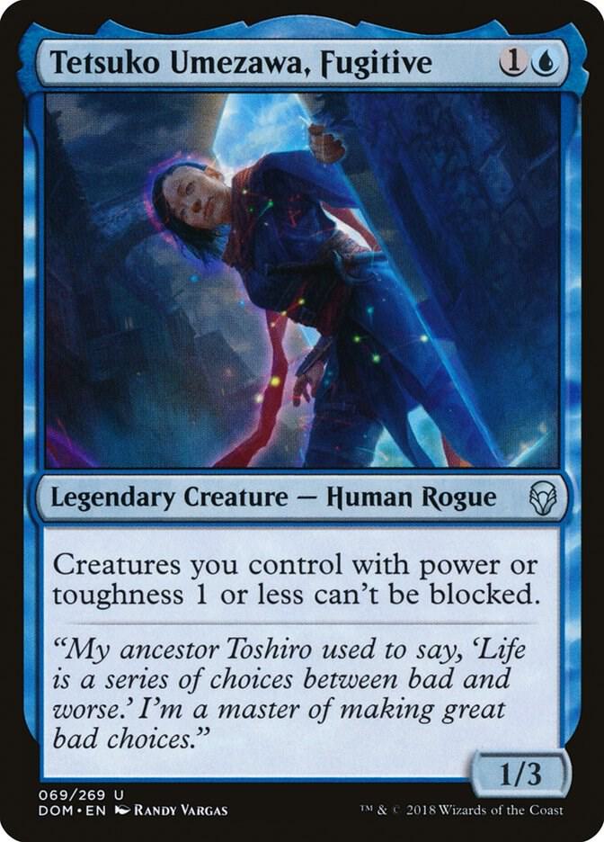 Tetsuko Umezawa, Fugitive 69 card from Dominaria
