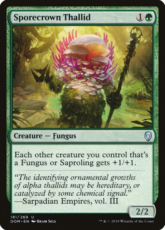 Sporecrown Thallid 181 card from Dominaria