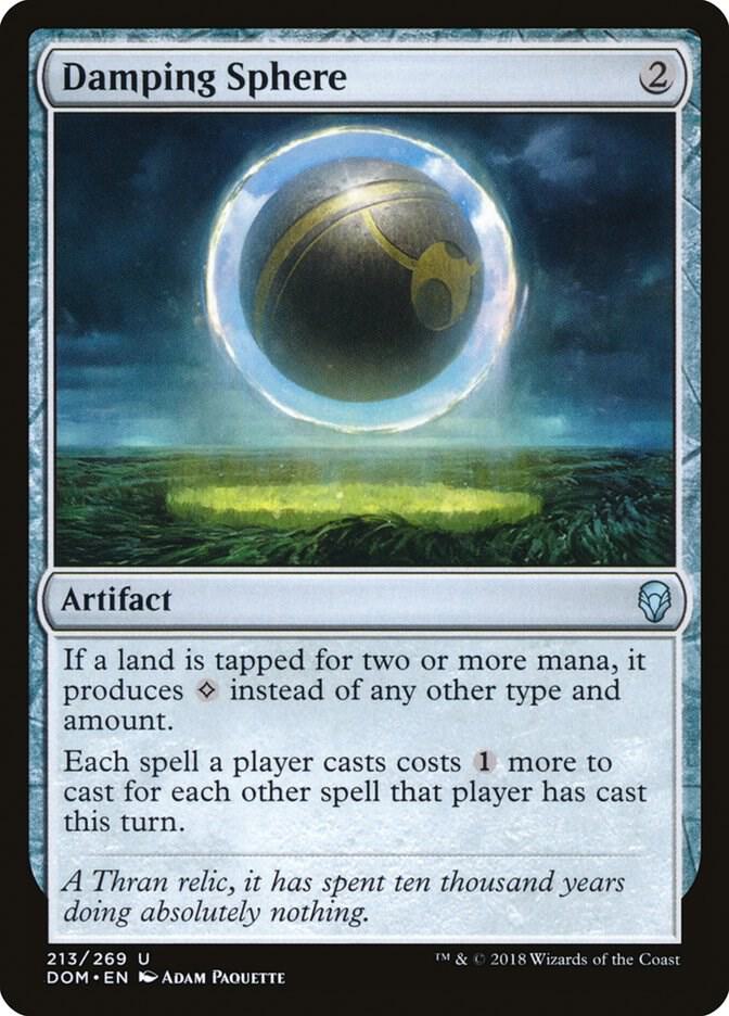 Damping Sphere 213 card from Dominaria