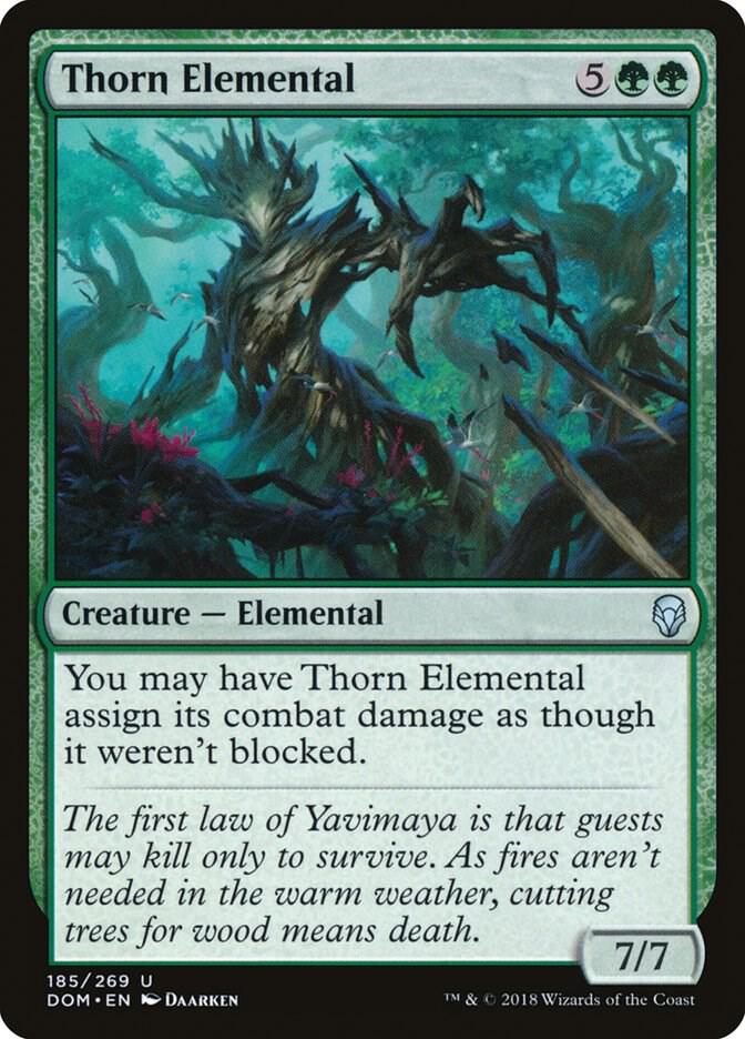 Thorn Elemental 185 card from Dominaria