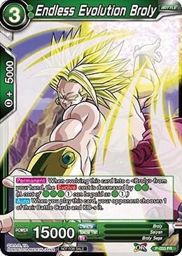 Endless Evolution Broly P-033 card from Promotion Cards