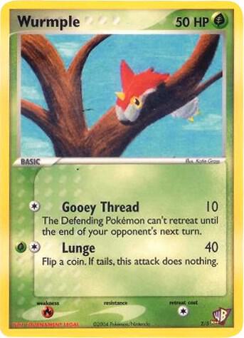 Wurmple - 2/5 002/005 card from Kids WB Promos