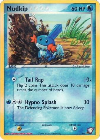 Mudkip - 4/5 004/005 card from Kids WB Promos