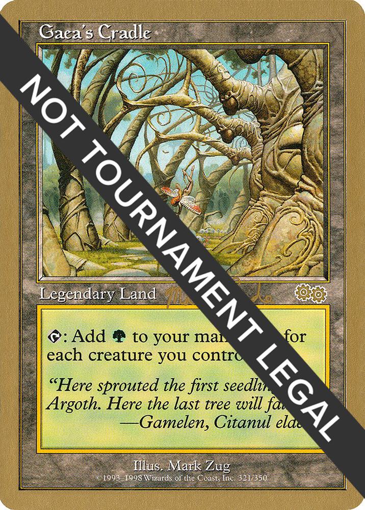 Gaea's Cradle - 1999 Matt Linde (USG) card from World Championship Decks