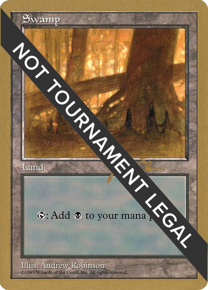 Swamp (444) - 1997 Jakub Slemr (5ED) card from World Championship Decks