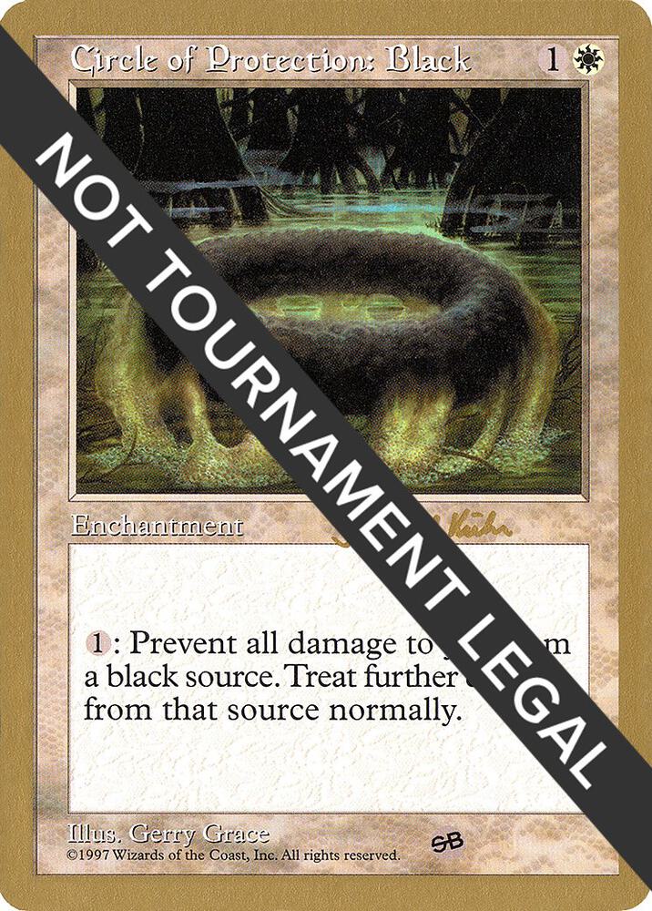 Circle of Protection: Black - 1997 Janosch Kuhn (5ED) (SB) card from World Championship Decks