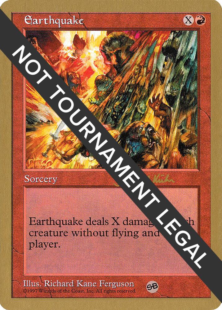 Earthquake - 1997 Janosch Kuhn (5ED) (SB) card from World Championship Decks