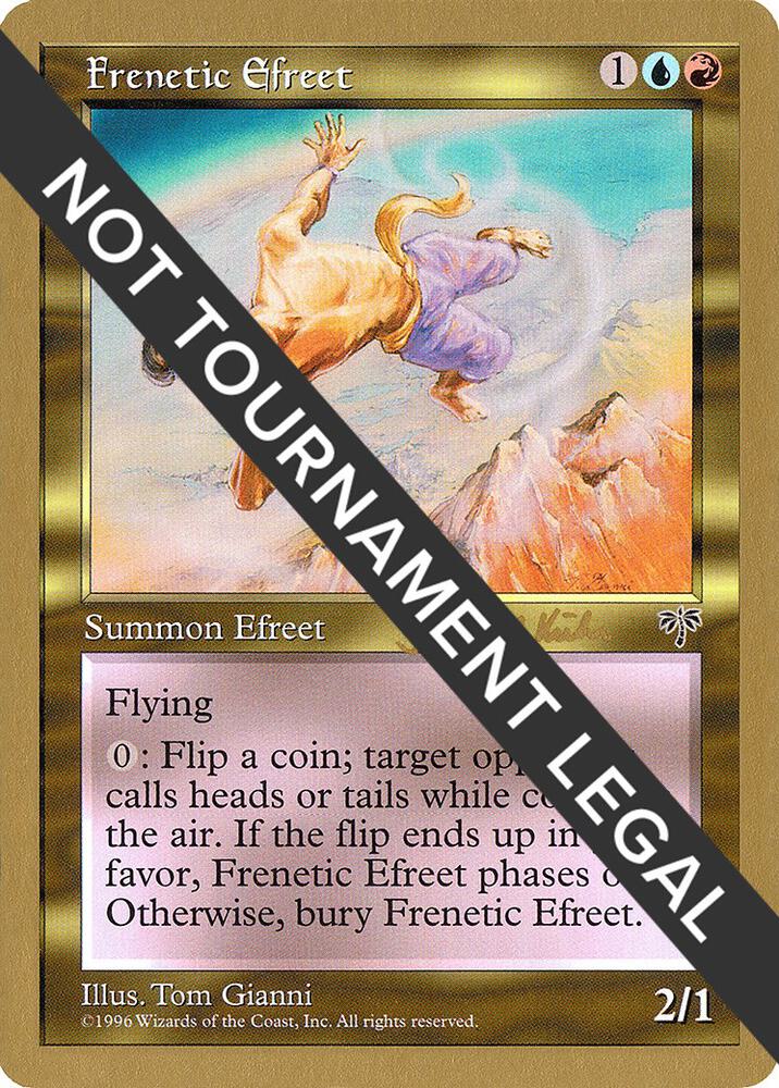 Frenetic Efreet - 1997 Janosch Kuhn (MIR) card from World Championship Decks