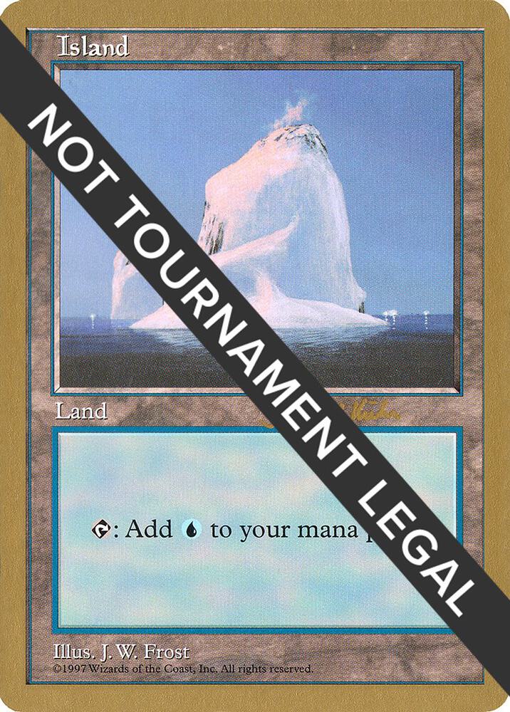 Island (428) - 1997 Janosch Kuhn (5ED) card from World Championship Decks