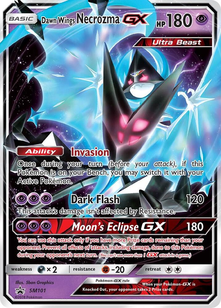 Dawn Wings Necrozma GX SM101 card from SM Promos