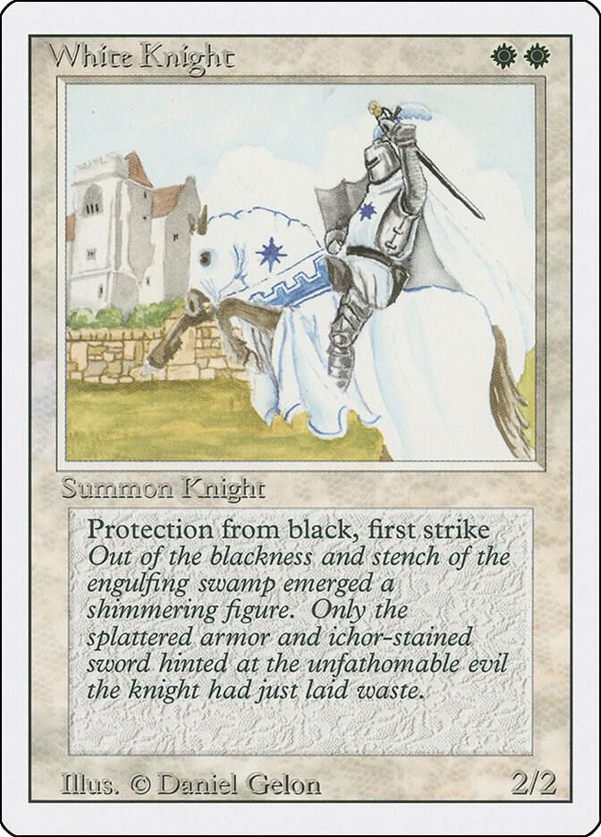 White Knight card from Revised Edition
