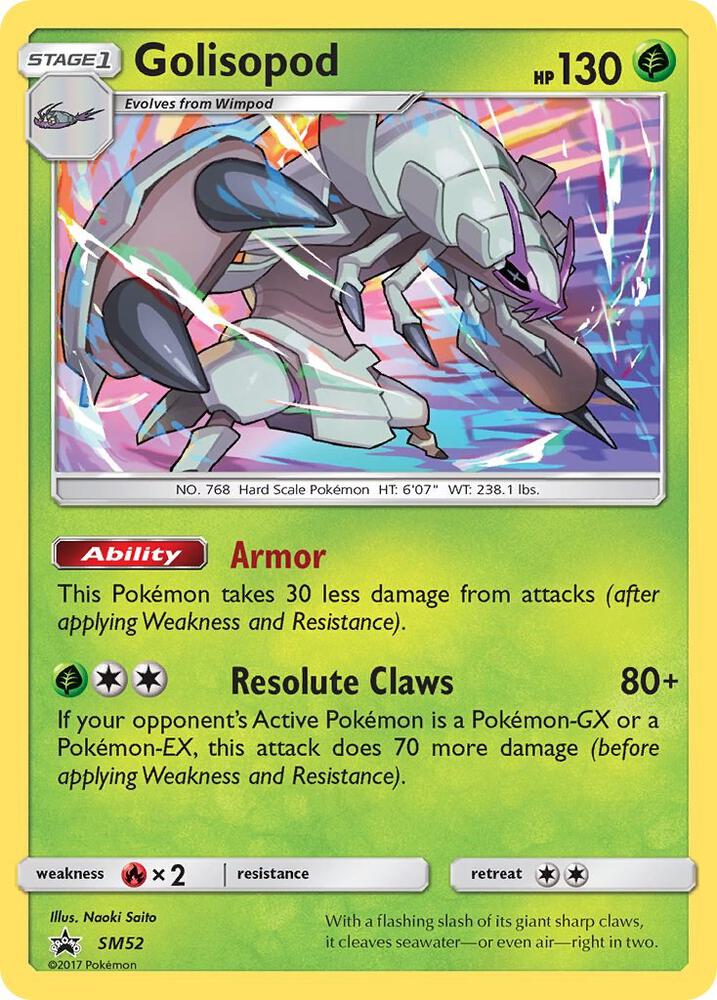 Golisopod SM52 card from SM Promos