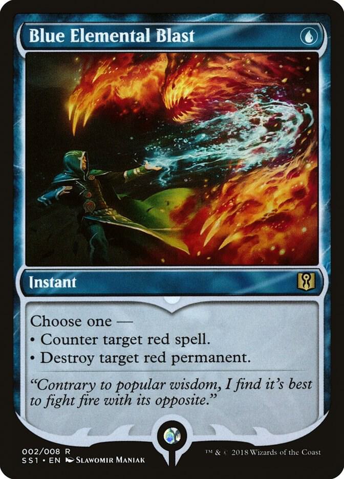 Blue Elemental Blast 2 card from Signature Spellbook: Jace