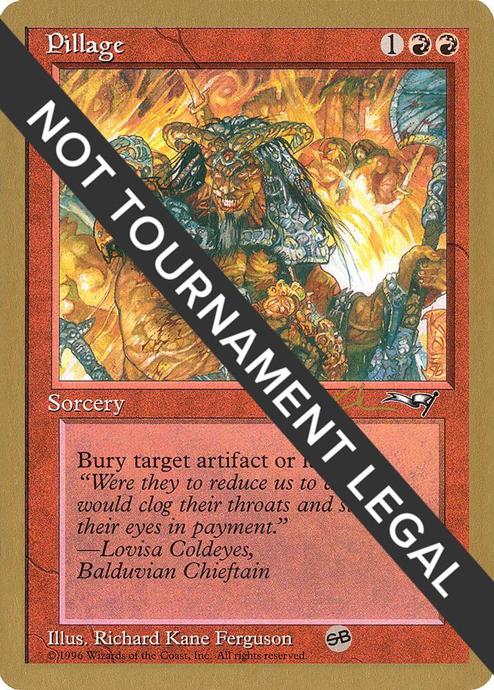 Pillage - 1997 Paul McCabe (ALL) (SB) card from World Championship Decks
