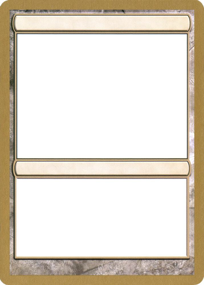 2004 World Championship Blank Card card from World Championship Decks