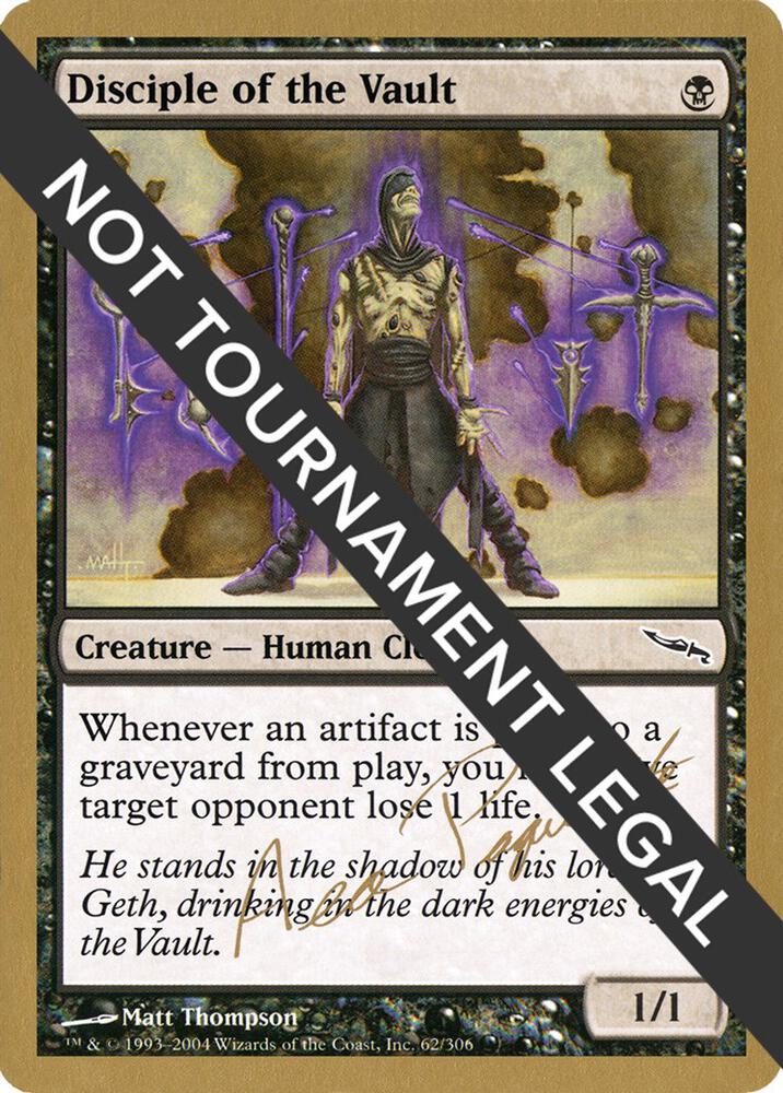 Disciple of the Vault - 2004 Aeo Paquette (MRD) card from World Championship Decks